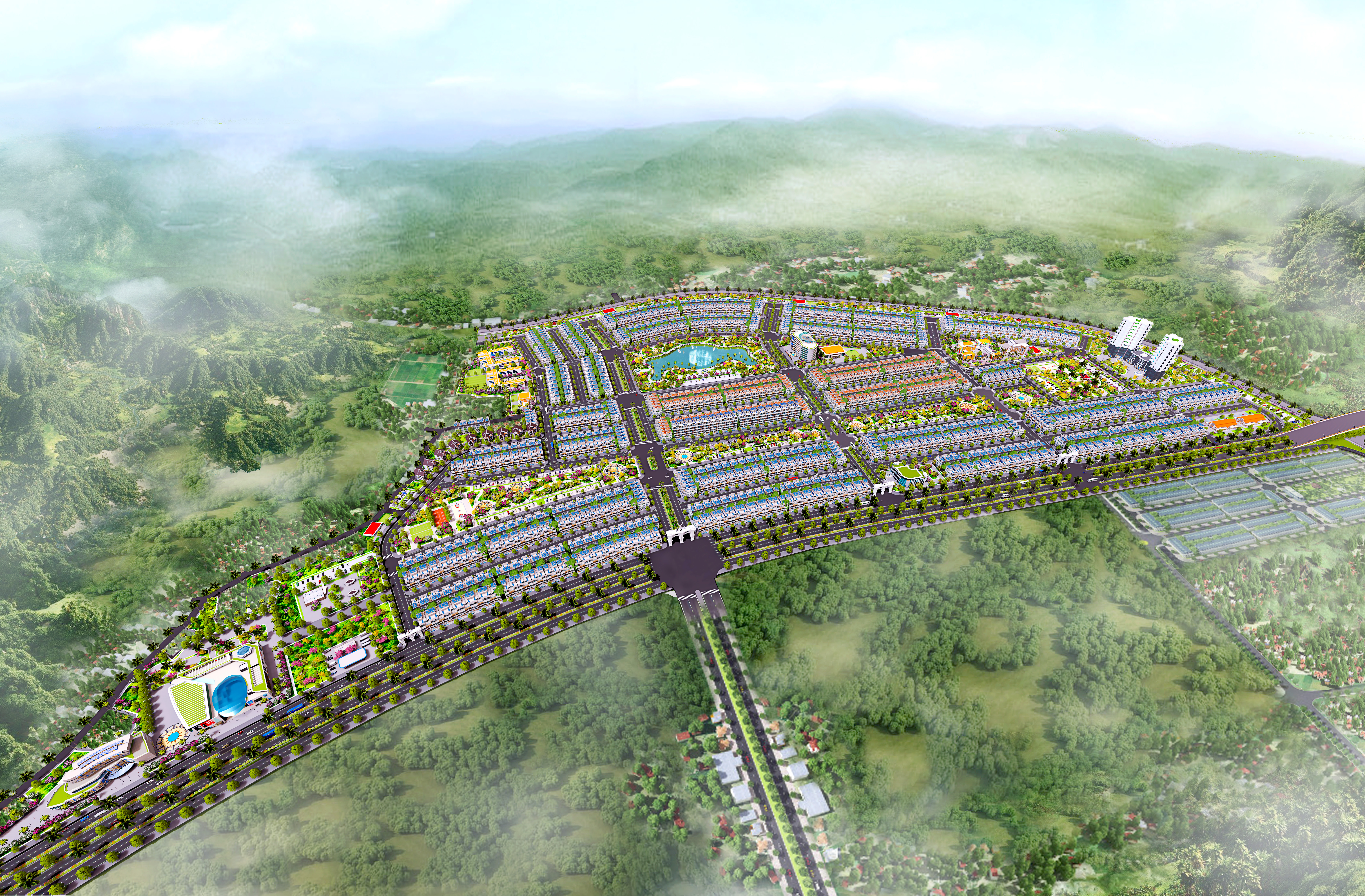 Dự án quy hoạch chi tiết khu dân cư mới Yên Sơn 3, huyện Lục Nam, tỷ lệ 1/500